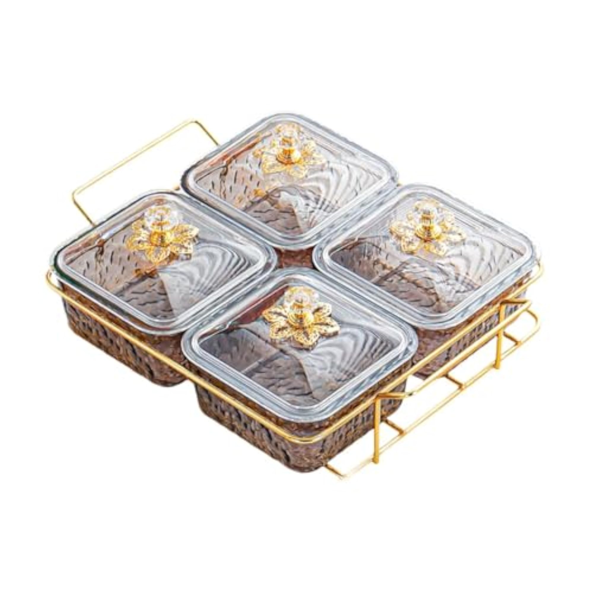 Dried Fruit Plate Multi Use with Rack Nut Tray